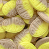 Banana and caramel flavoured candy