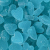 Sour Blue Raspberry Hearts gummy candy