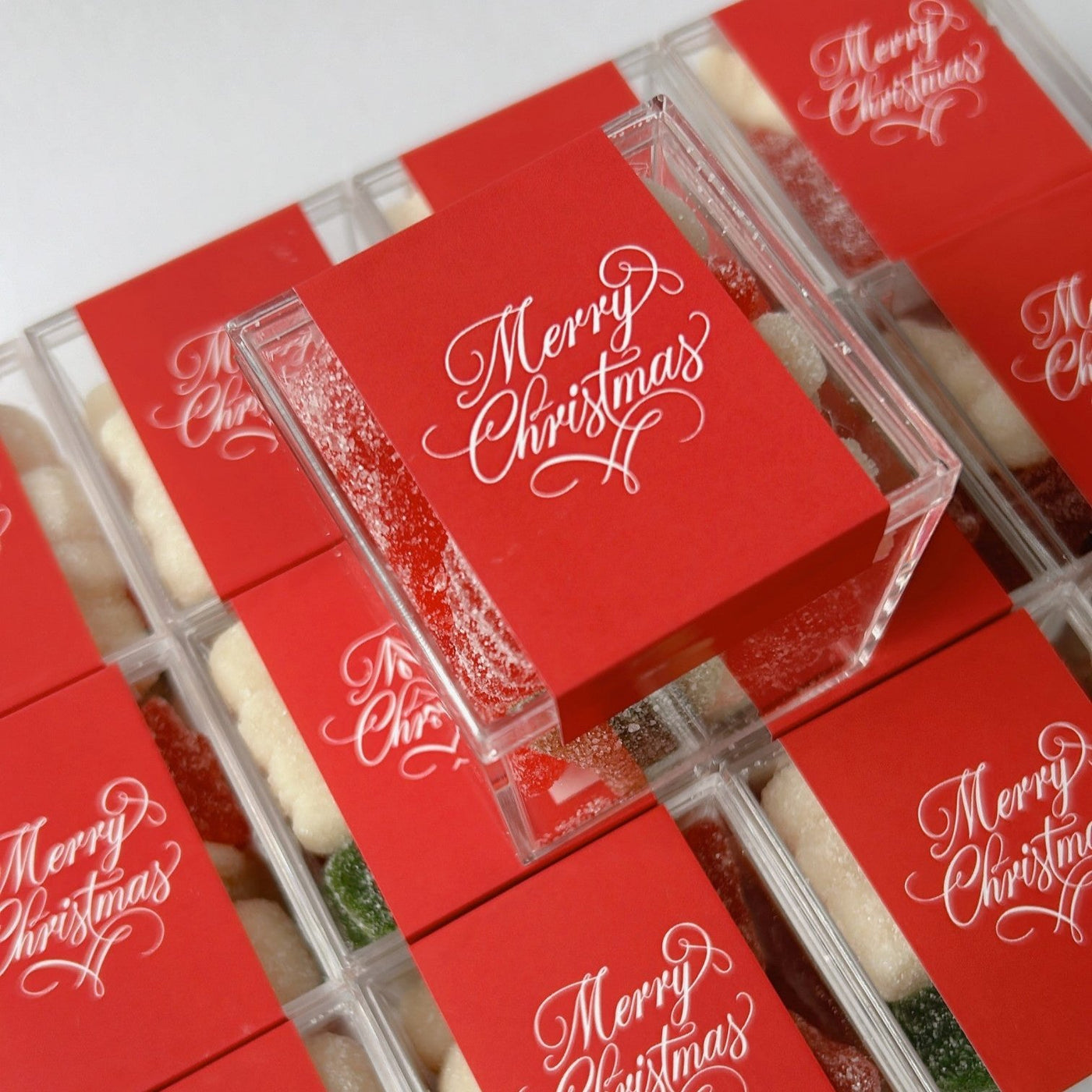 Merry Christmas Candy Cubes