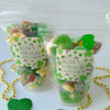 green and yellow coloured candy for st. patrick,s day