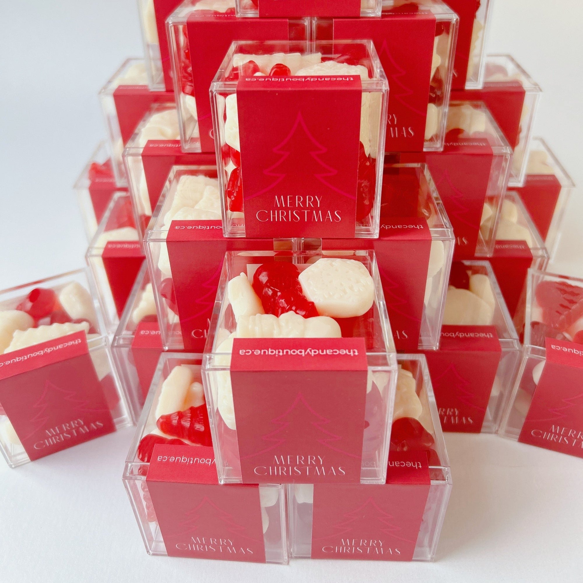 Christmas themed candy boxes