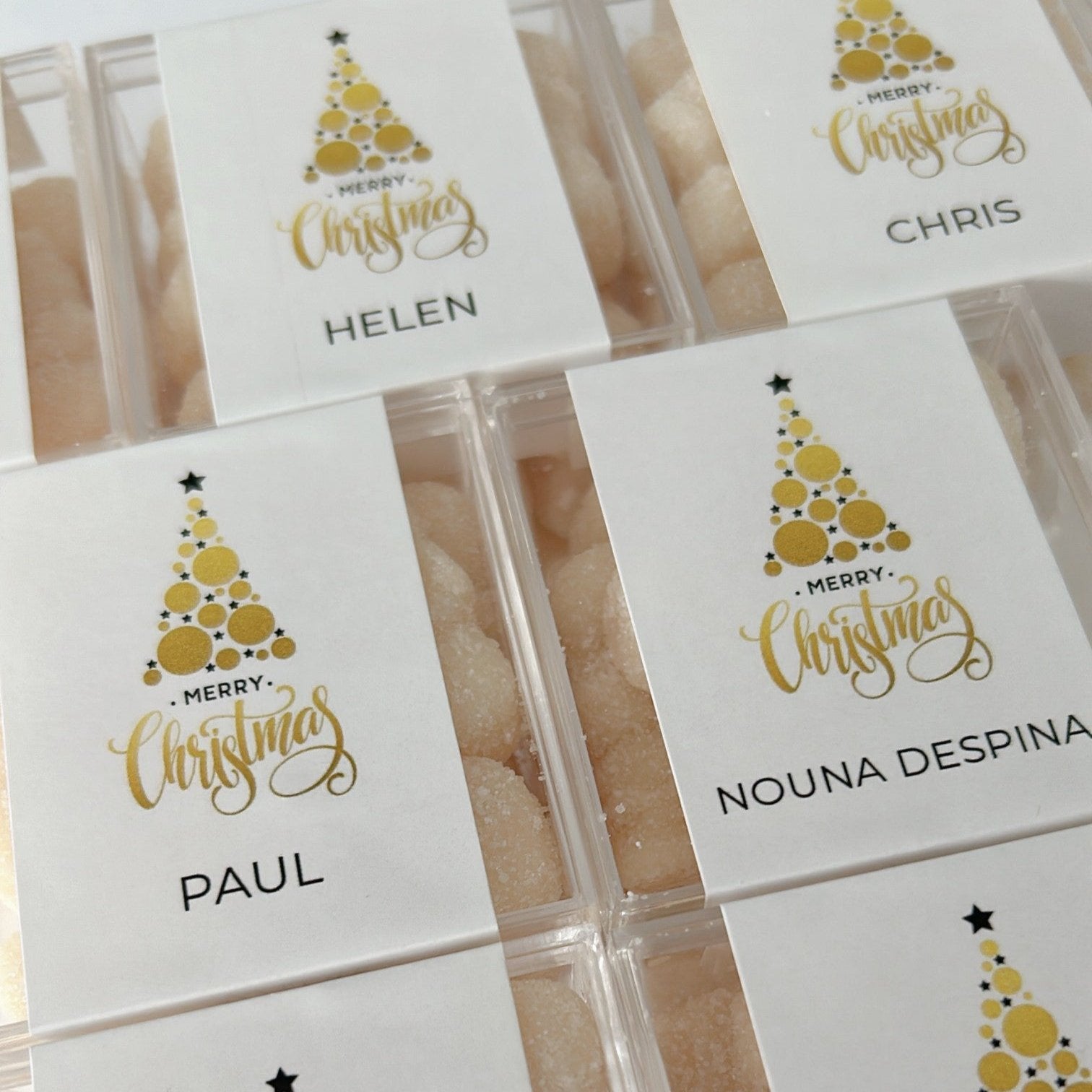 Personalized Christmas Candy boxes