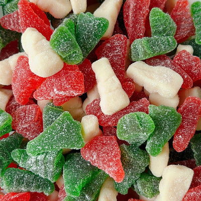 Christmas Tree and Snowmen Sugared Gummies