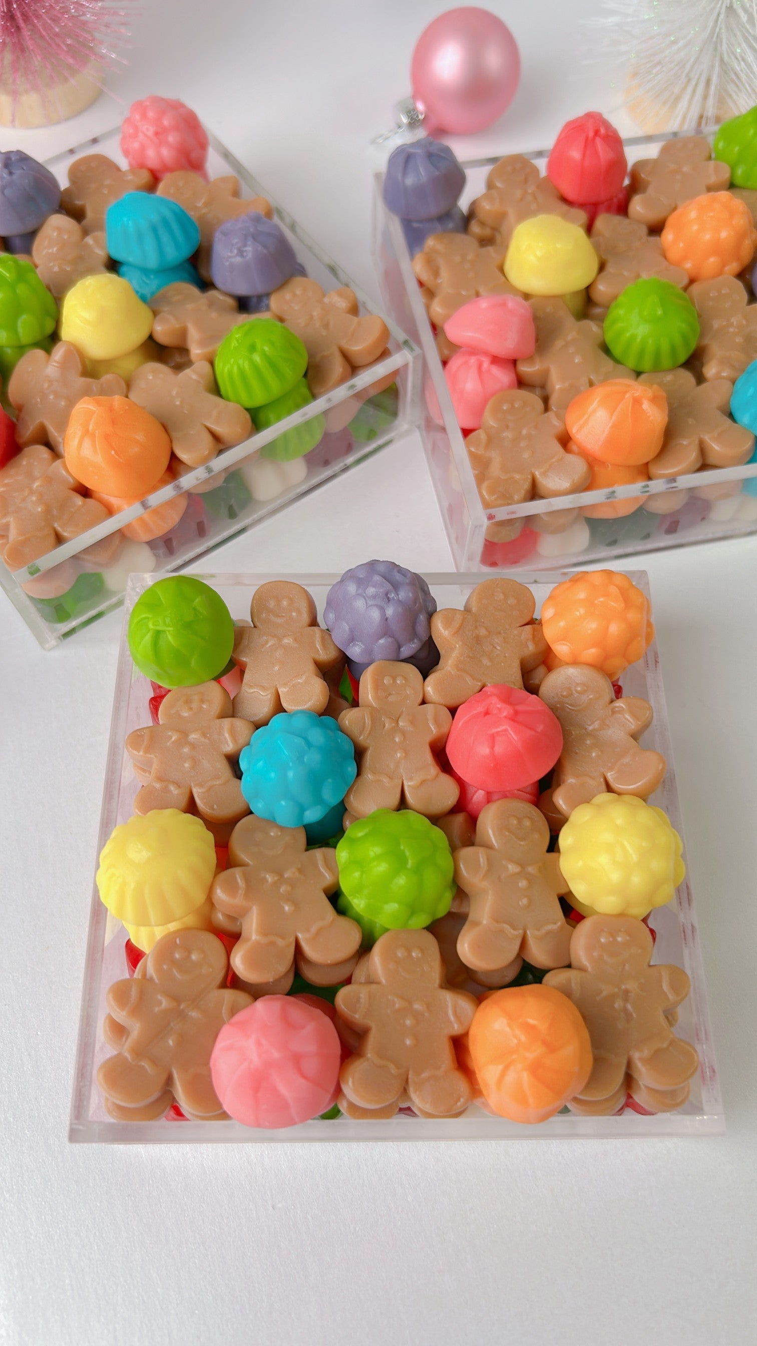 Gingerbread themed gummy candy board