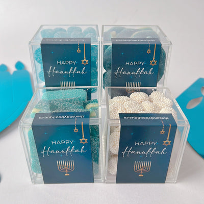 Hanukkah themed candy cubes for gifting