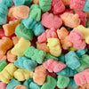 pastel coloured gummy bears