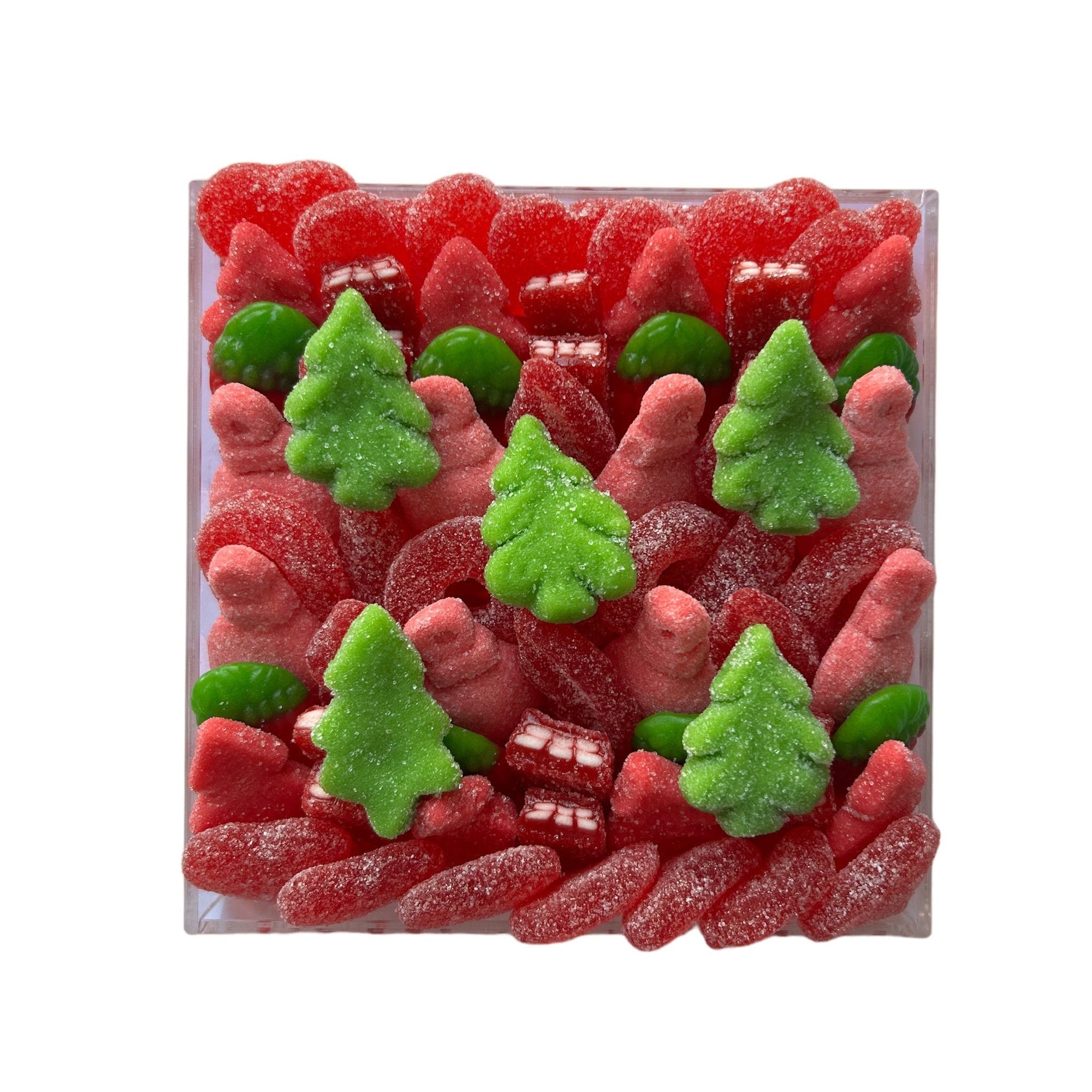 Red and green candy