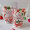 Pink red and christmas themed gummy candy bag