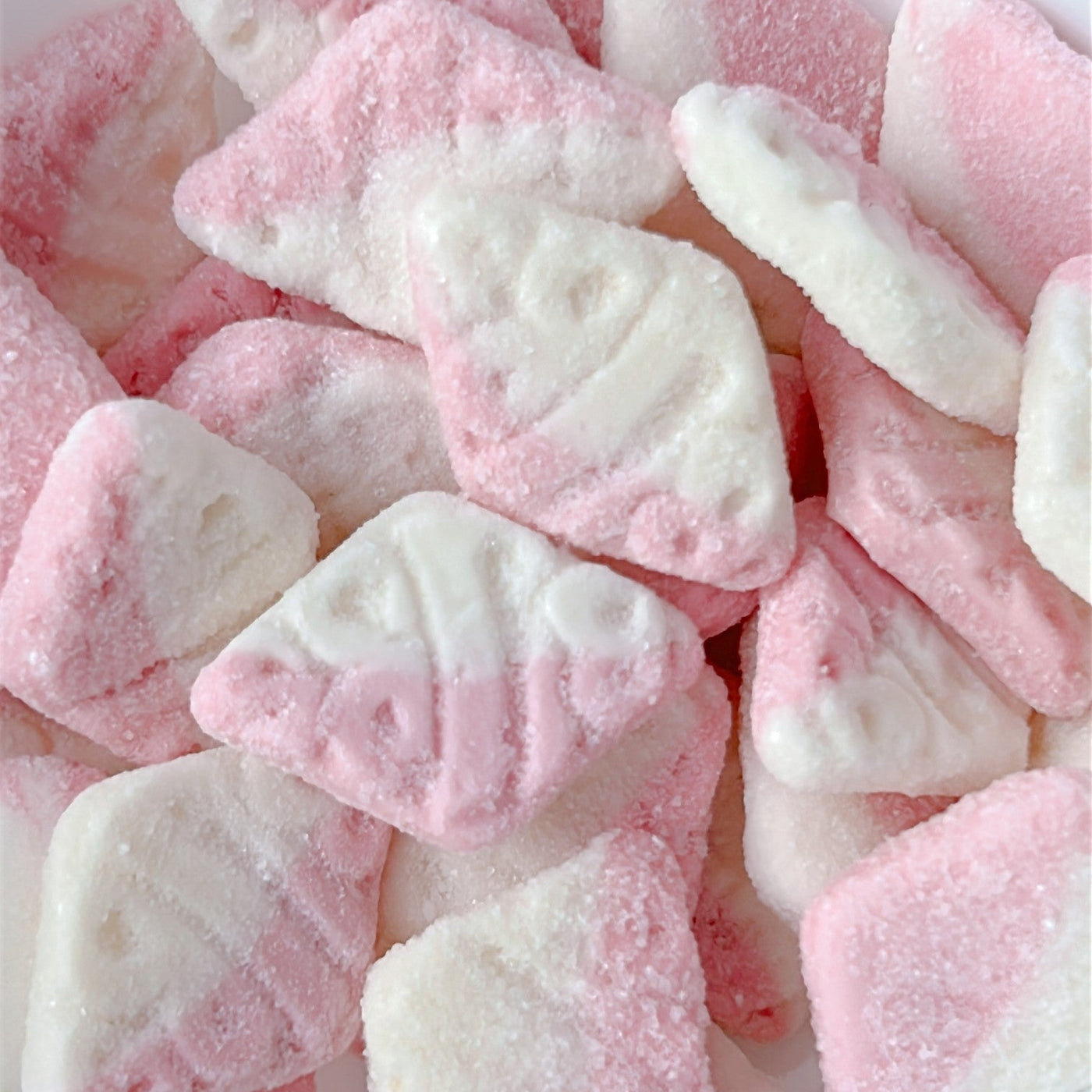 Sour Mini Pink/Cream Diamonds (Swedish Candy)