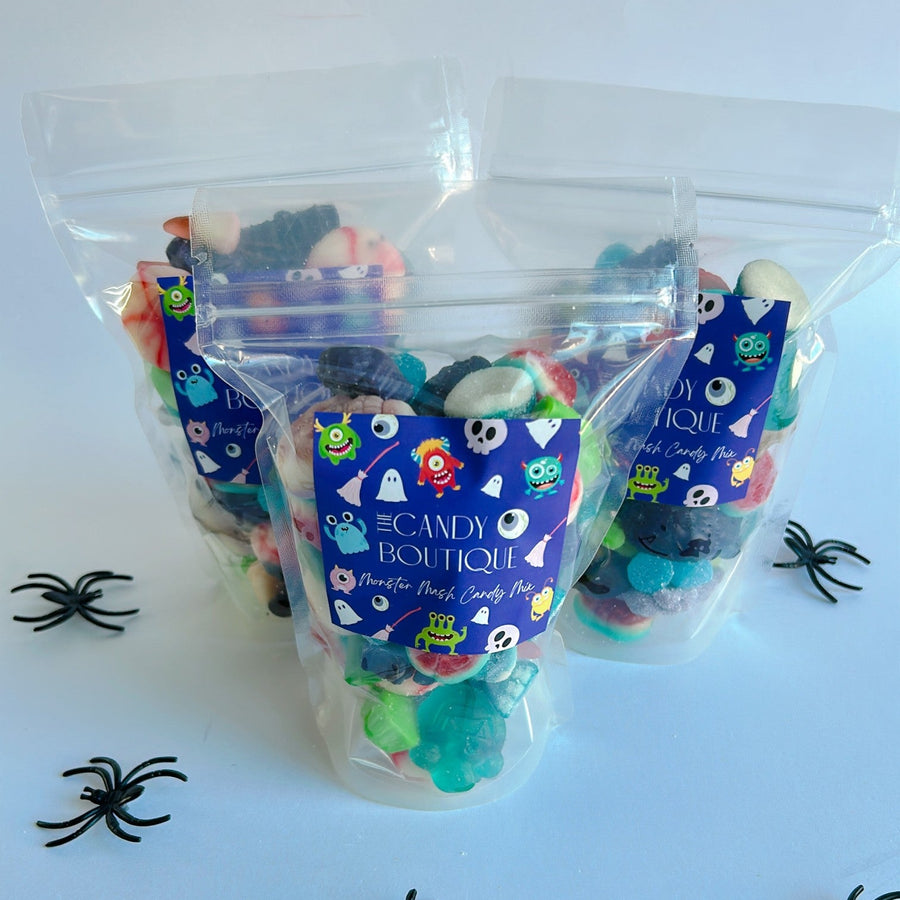 Packaged candy with halloween-themed gummies