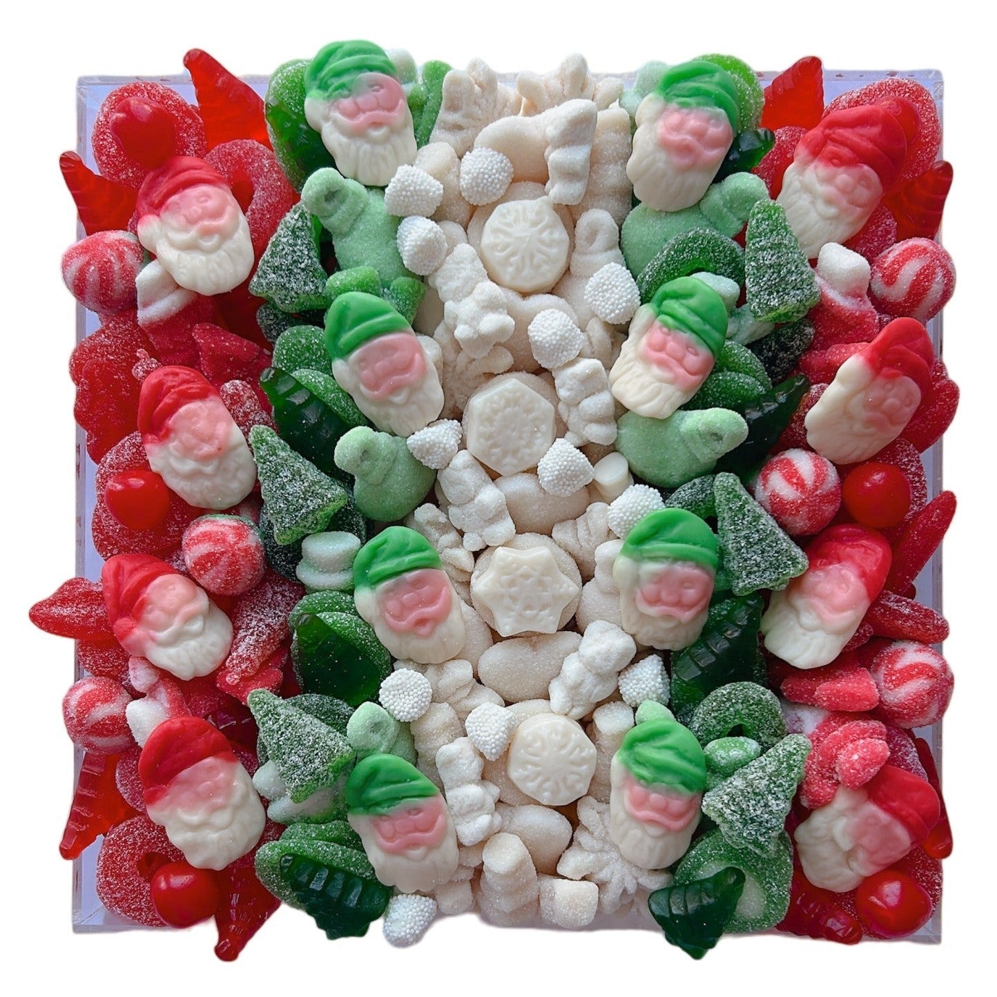 Christmas-themed candy board