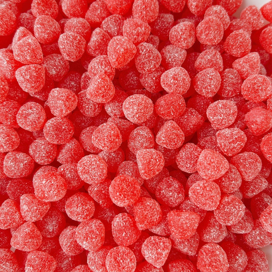 sweet and sour cherry gummy drops